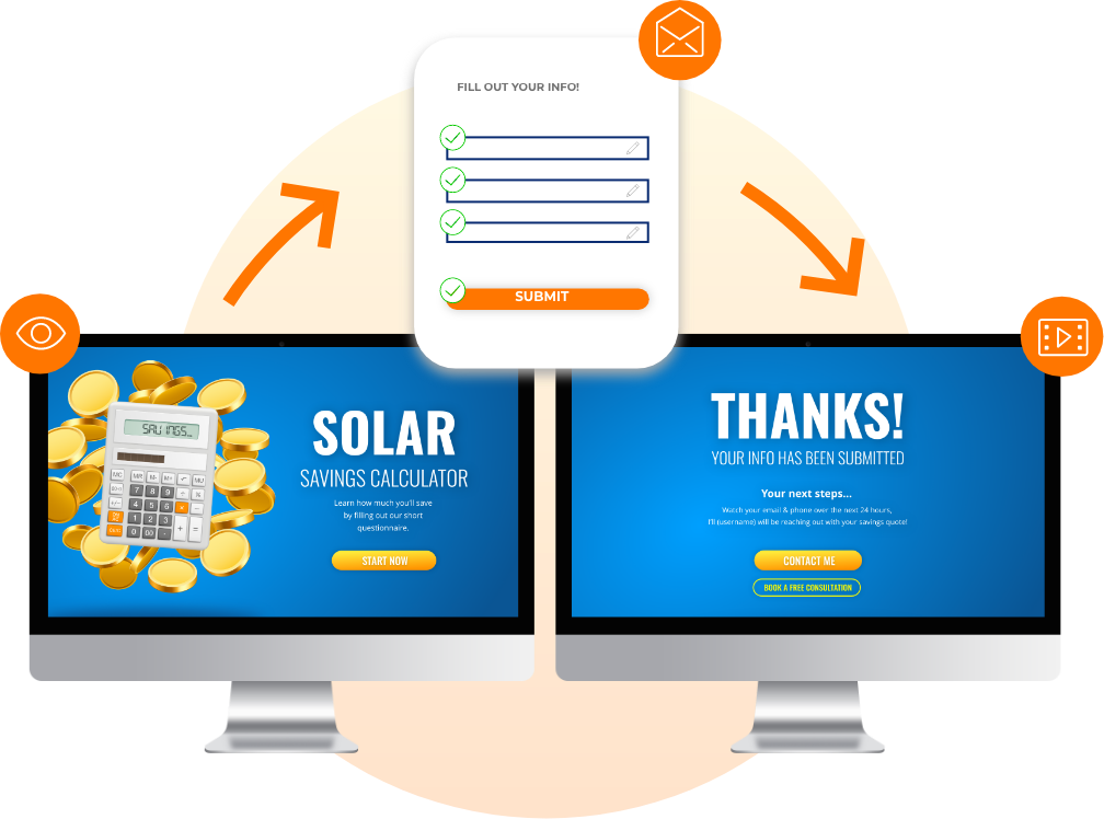 Solar Savings Calculator Funnel